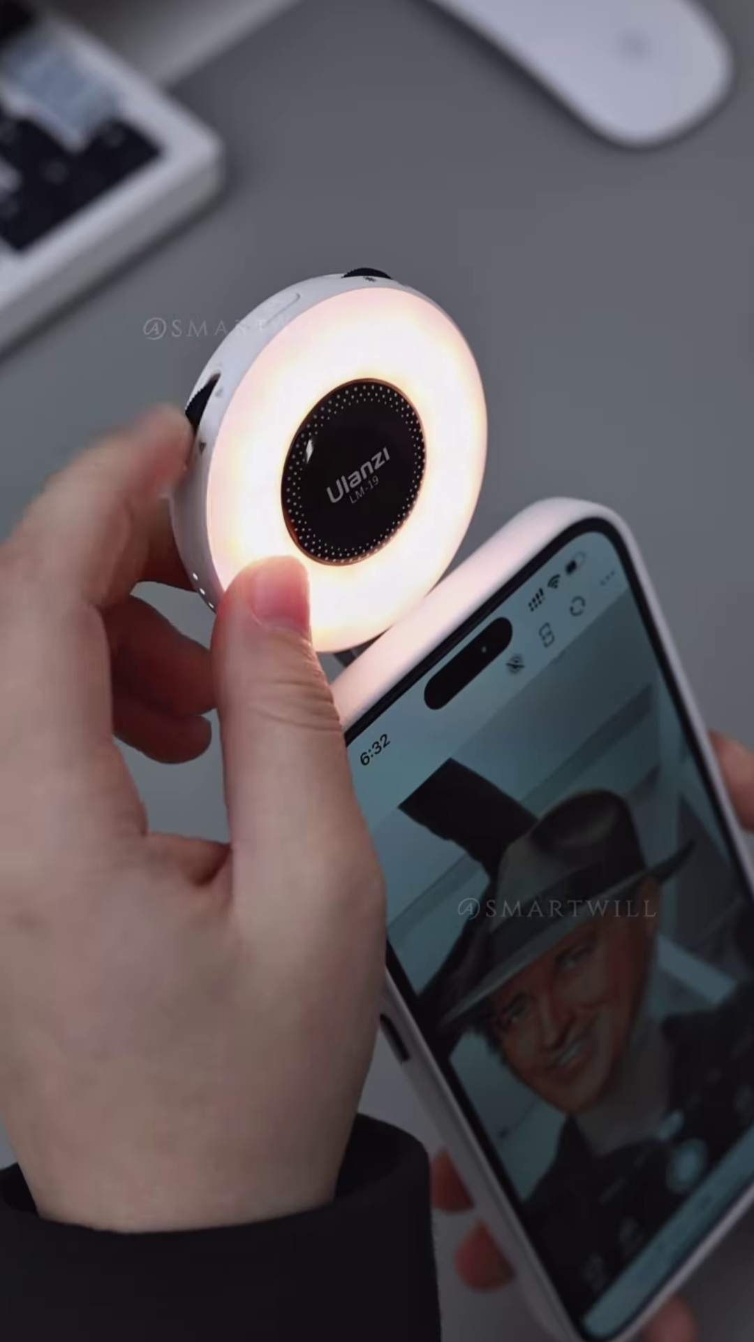 ๐ธ Portable Clip-On Ring Light for Perfect Selfies & Video Calls ๐ก