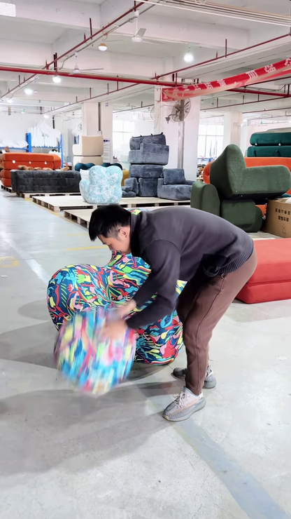 🛋️ Artistic Armchairs in the Making – A Colorful Comfort Experience 🎨