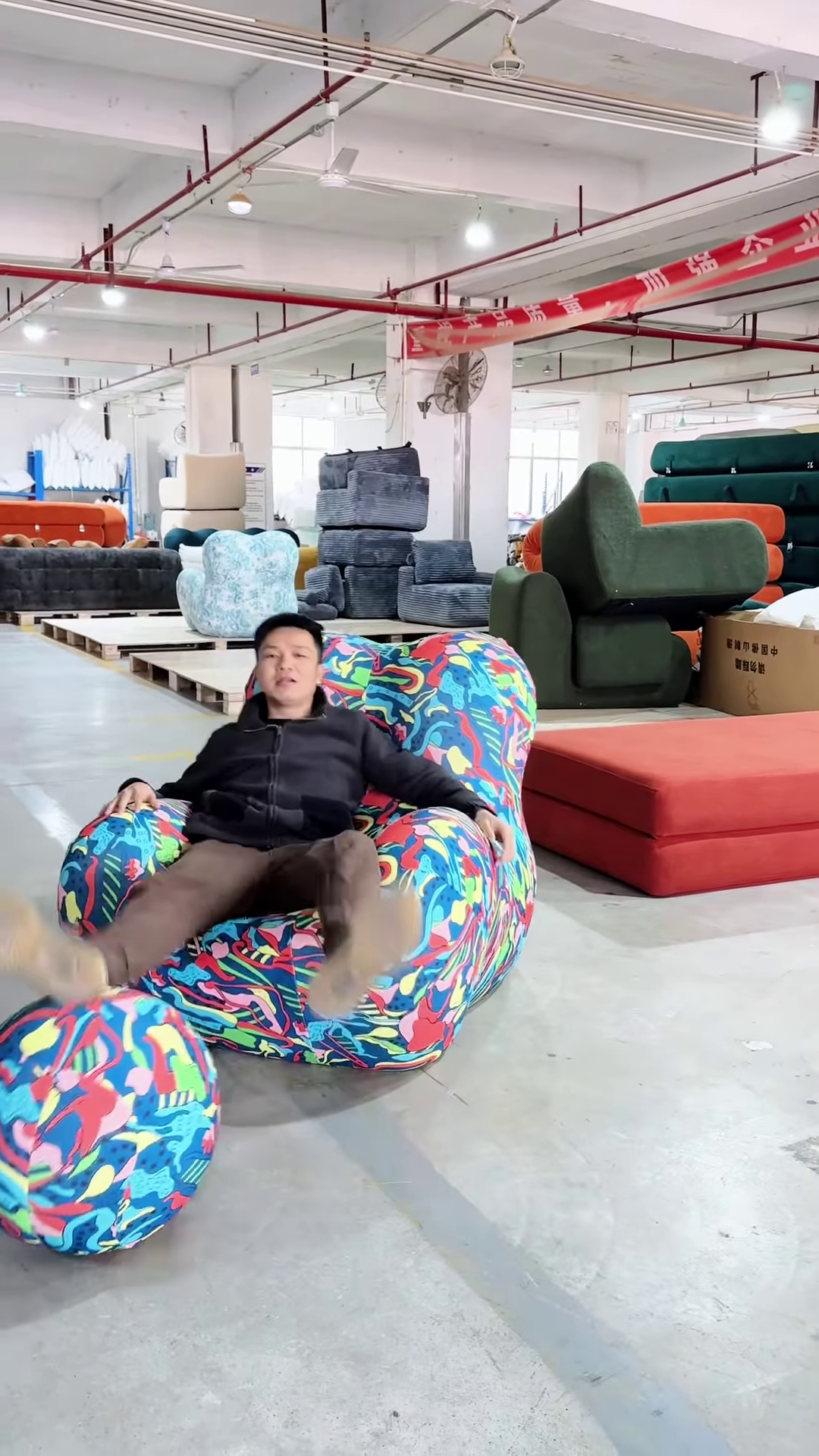 🛋️ Artistic Armchairs in the Making – A Colorful Comfort Experience 🎨