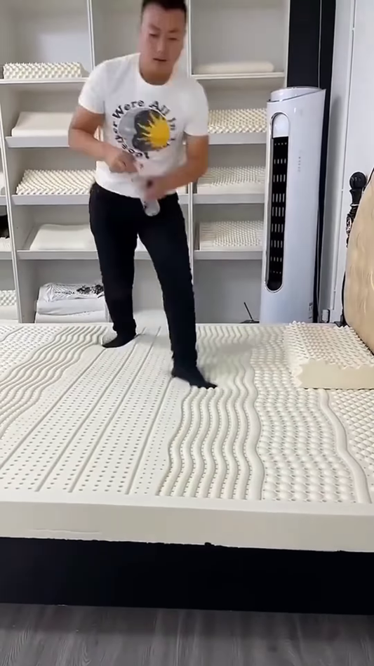 🌙 Ultimate Comfort Redefined: Smart Latex Mattress Topper 🛌