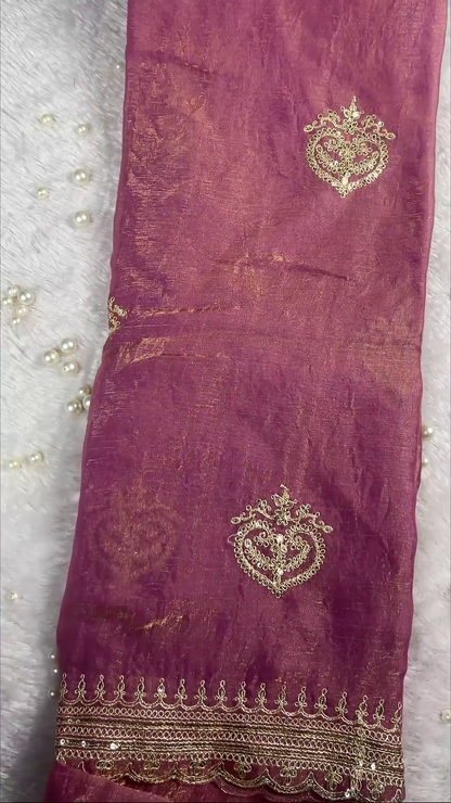 Wine Maroon Heavy Hand-Embroidered Bridal Designer Blouse
