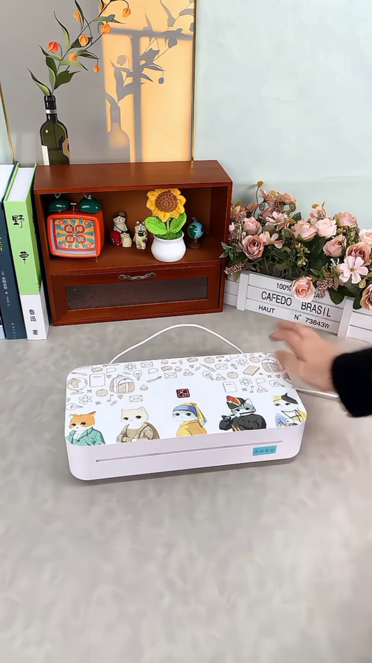 Ultra-Portable Inkless A4 Thermal Document Printer with Wireless Connectivity & Compact Travel Design