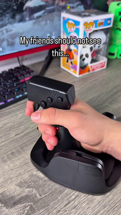 Professional High-Precision Flight Simulation Joystick with Ergonomic Grip and Programmable Rapid-Fire Buttons