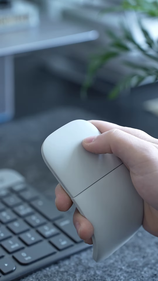 Ultra-Slim Ergonomic Wireless Mouse with Dual-Mode Connectivity and Silent-Click Technology